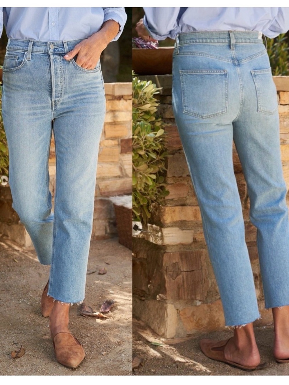 Frank & Eileen Monaghan Mom Jeans Light Wash